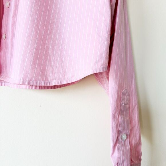 Sunday Best Poppy Oxford Shirt   Cropped Button-Up Shirt - Picture 6 of 7